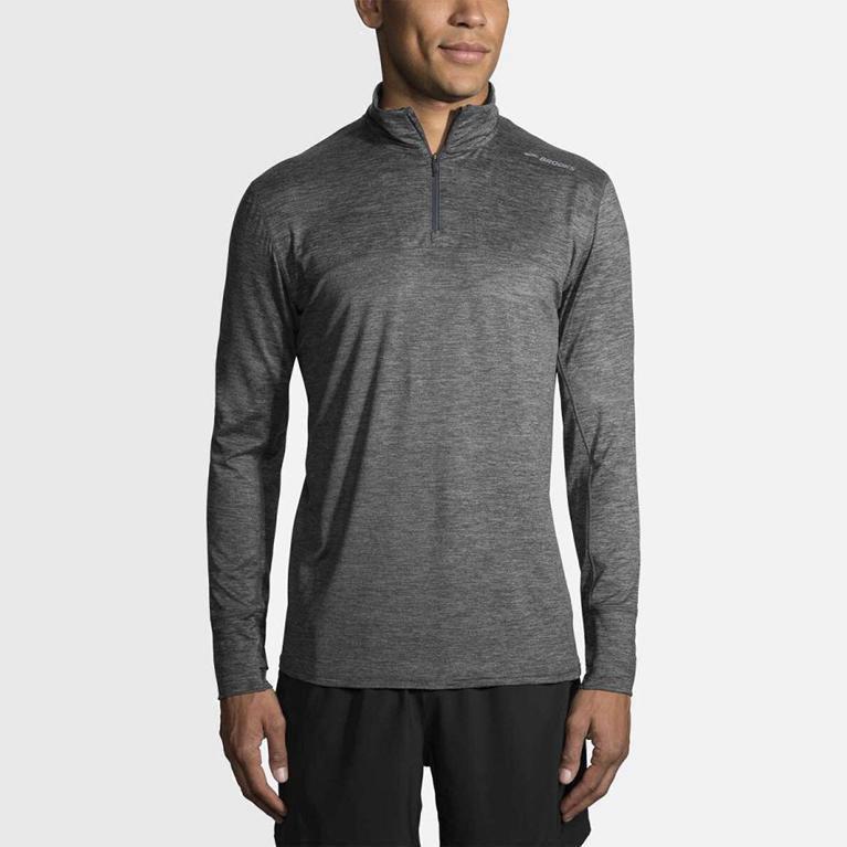 Brooks Dash Half Zip - Chaquetas Hombre - Gris (GNUE-70438)